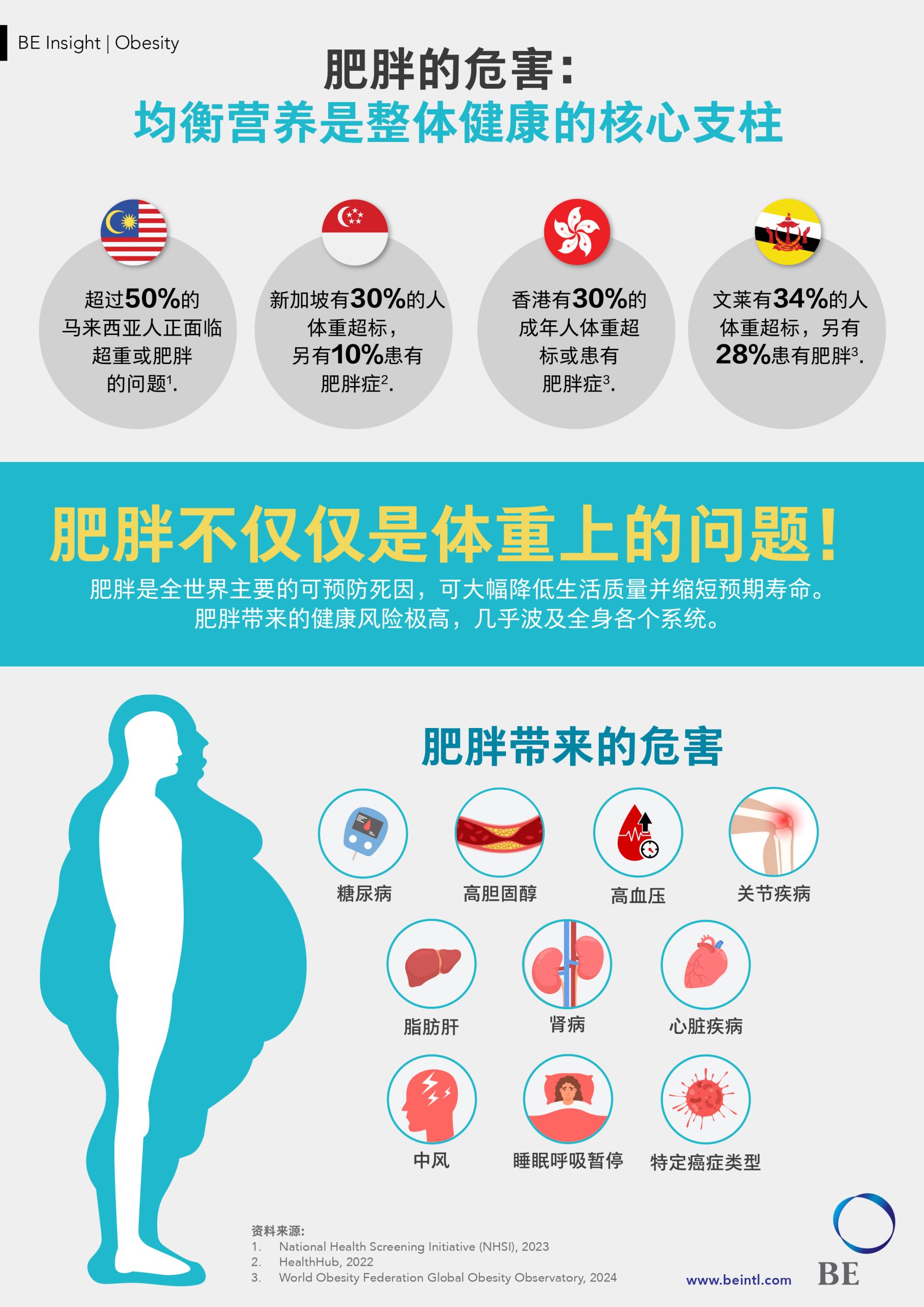 肥胖的危害：均衡营养是整体健康的核心支柱