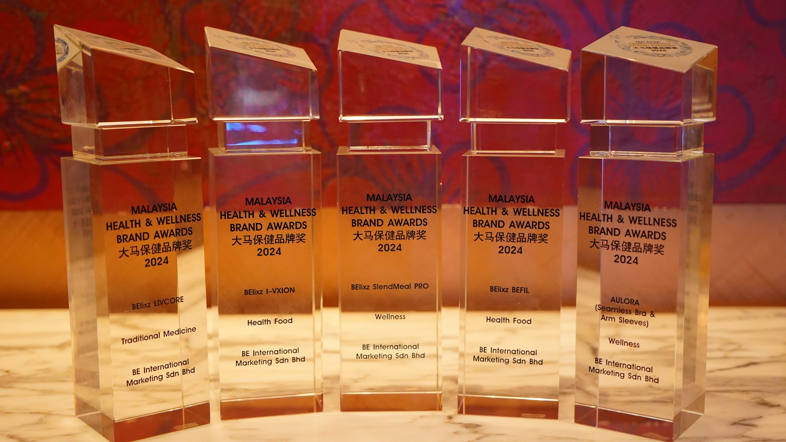 Five-Time Winner: BE International Shines Again at the Malaysia Health & Wellness Brand Awards 2024