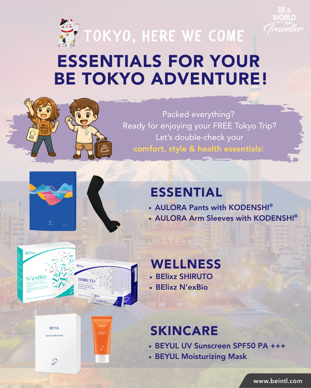 Essentials for Your BE Tokyo Adventure!