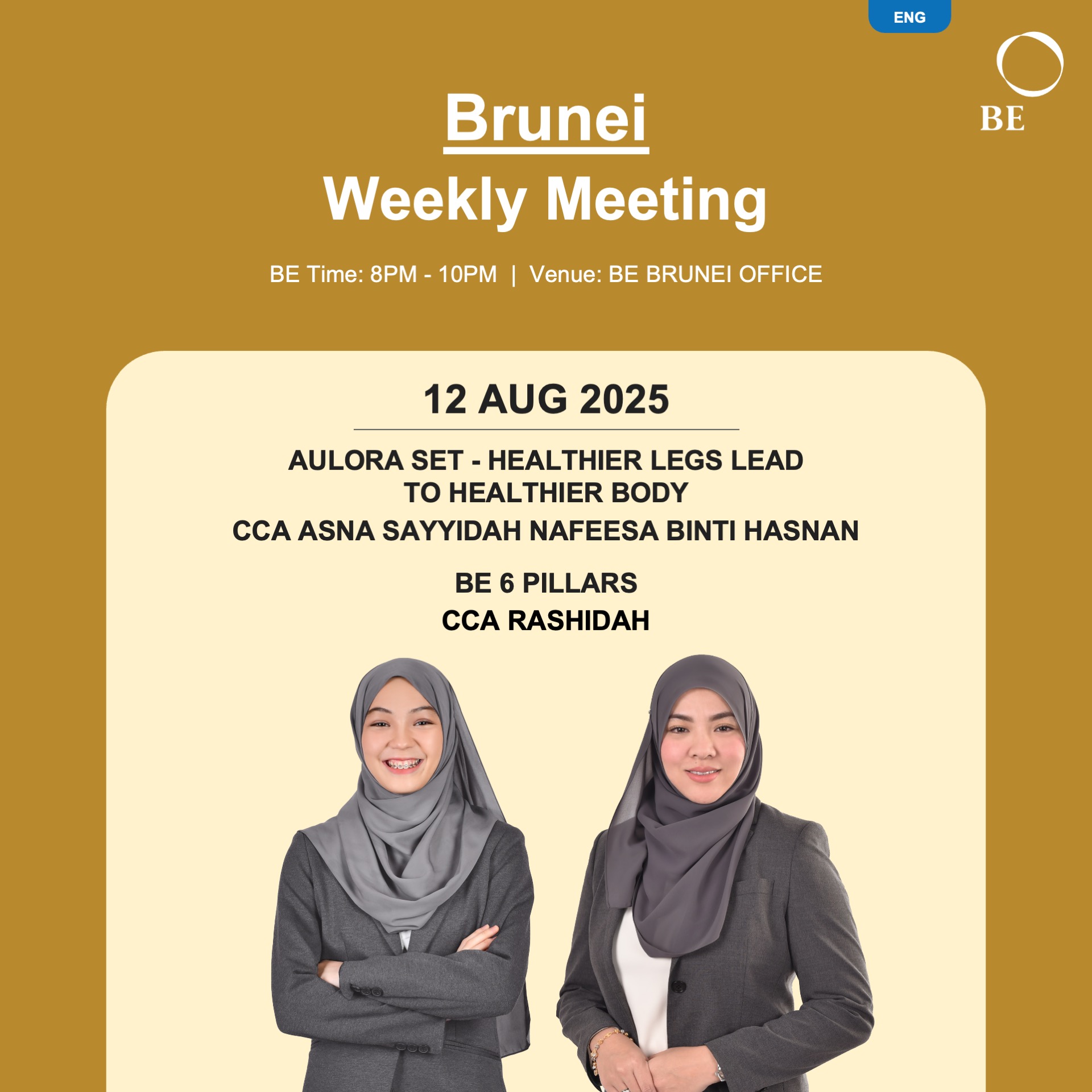 WEEKLY MEETING AUGUST 2025